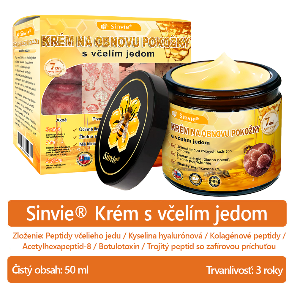 ☁️☁️☁️Sinvie® regeneračný krém s včelím jedom | 50 ml | Odporúčaný Slovenskou dermatovenerologickou spoločnosťou